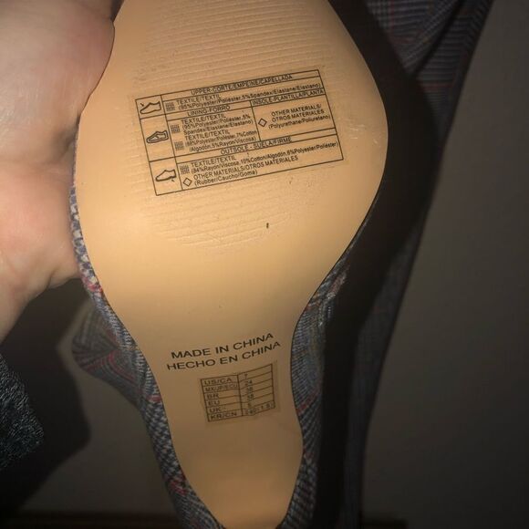 New without box womens pull over knee plaid boots Sz 7. Cloth - Picture 5 of 8